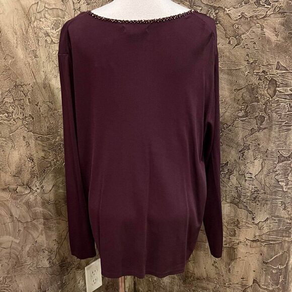 BCBGMAXAZRIA Embellished Long Sleeve Cardigan Sweater Size 2X - Picture 2 of 4